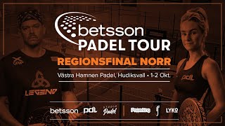 PADEL Betsson Padel Tour  Regionsfinal Norr Semifinaler amp finaler [upl. by Ydnis]