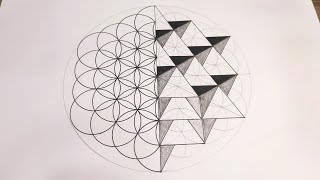 64 Tetrahedron Matrix  Flower of Life  Sacred Geometry [upl. by Kendre]