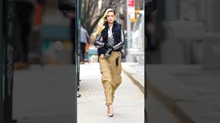 Gigi Hadid Street Style  Part  VI shorts gigihadid runwaystyle catwalk model fashion [upl. by Brazee874]