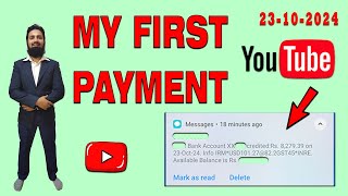 My First Payment From Youtube  My Youtube Journey [upl. by Roee]