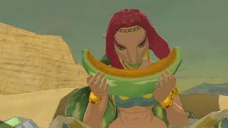 Gerudo eats Hydromelon  Zelda BotW ASMR [upl. by Nuahsed]