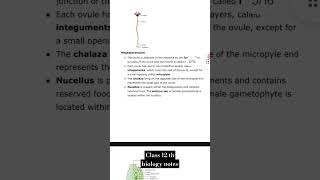 Sexual reproduction in flowering plants notes  class 12 th biology notes  chapter2 notes shorts [upl. by Lesoj]