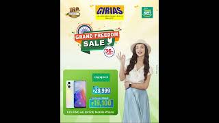 Girias Grand Freedom Sale  Independence Deals Alert  Upto 70 Off on all Products [upl. by Jadda647]