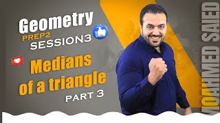 Medians of the triangle part 3  Prep 2 geometry [upl. by Annahael]