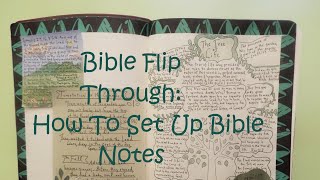 Bible Flip Through Genesis Through Isaiah amp How To Set Up Your Bible For Note Taking [upl. by Bouldon]