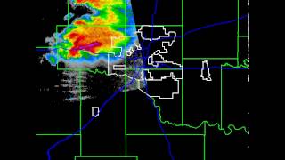 may 31 2013 El reno tornado Oklahoma city radar phased array radar loop [upl. by Drofnil]