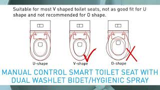 NORIKA® NONELECTRICMANUAL CONTROL WASHLET TOILET SEAT COVER INSTALLATION DEMO PRODUCT SKU DSWWWL [upl. by Tierney]