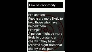 Law of Reciprocity psychology and behaviour and behaviour andin english [upl. by Breena328]