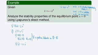 L4 4  Lyapunov theorem for global asymptotic stability [upl. by Petra]