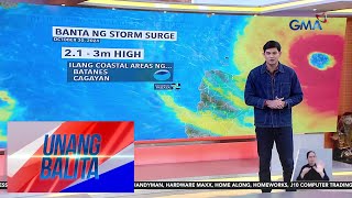 May banta ngayon ng storm surge o daluyong dahil sa Typhoon LeonPH  Unang Balita [upl. by Cosenza]