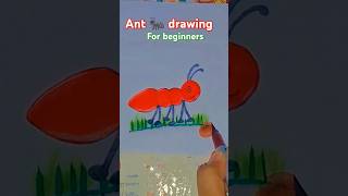 How to draw an Ant sketch  Realistic ant drawing for beginners🙏 shorts ant drawing youtube [upl. by Llennor]