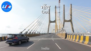 Scenic Goa Drive Varca to Calangute  India 4K HDR [upl. by Ahsimat]