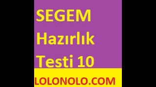 SEGEM Hazırlık Testi 10 Segem Çıkmış sorular Segem sınav soruları test Google Chrome 2020 01 26 [upl. by Niltag]