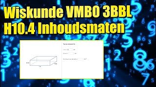 Wiskunde 3BBL H104 Inhoudsmaten omrekenen [upl. by Melessa]