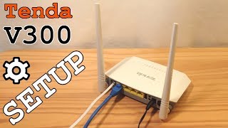 Tenda V300 Modem Router VDSL2 • Unboxing installation configuration and test [upl. by Schiffman]