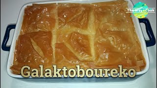 Galaktoboureko  Greek Custard Pie with Syrup [upl. by Annej37]