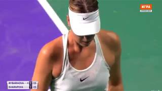 Maria Sharapova vs Magdalena Rybarikova Highlights MOSCOW 2017 [upl. by Nosnibor]