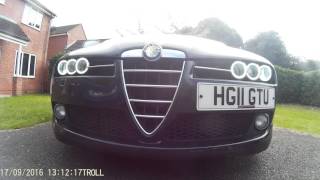 Alfa Romeo 159 Brera spider COB halo angel eyes headlights [upl. by Oinota]