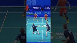 HEART STOPPING RALLY ConradKolding vs KamuraSonoda 🔥👌🏻 badminton badmintonhighlights shorts [upl. by Essilevi798]