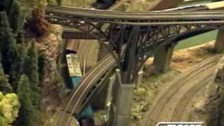 HO Scale model train layout of Pacific Northwest and Logging Industry [upl. by Huai]