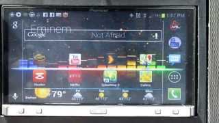 Pioneer SPHDA100 Appradio2 Arliberator Samsung Galaxy S3 Torque OBD [upl. by Ardnoik]