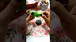 DIY showpiece making with claypapercraf youtubeshorts art clay trending clayart [upl. by Ahrens]