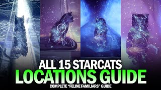 All 15 Starcat Locations Guide  Complete Guide Familiar Felines Triumph Destiny 2 [upl. by Llertnod150]