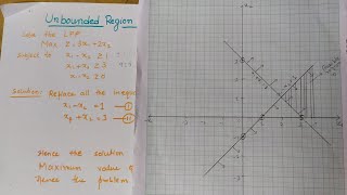 Lec3 Graphical Method Linear Programming Problem  For Unbounded Solution  Operation Research [upl. by Notgnillew56]