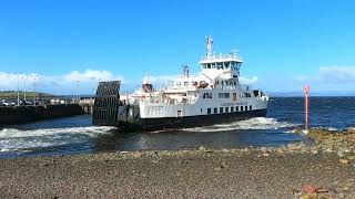 Calmac ferry Loch Shirra at Largs [upl. by Martres]