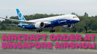 Airbus and Boeing Aircraft Order at Singapore Airshow 2024 [upl. by Breen236]