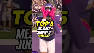 🔥Top 5 Mejores Jugadas de Semana 7 en la NFL 2024 🏈 shorts [upl. by Bushore]