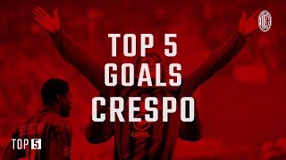 Top 5 Goals Hernan Crespo [upl. by Hafirahs]