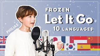 LET IT GO  Frozen  10 LANGUAGES [upl. by Nnylatsirk171]