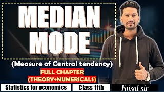 Median  Mode  Partition value  Statistics  Class 11th  Economics [upl. by Elisee898]