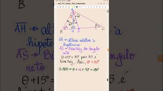 TriânguloRetângulo Bissetriz AlturaRelativa Matemática ENEM [upl. by Nalad716]