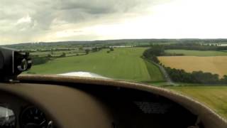 Derby Aero Club CFI Paul Jones Lands my Europa GBXGG [upl. by Artimas]