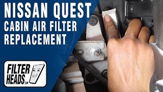 How to Replace Cabin Air Filter Nissan Quest [upl. by Jed]