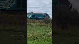 Rhtt class 68 comes past Cramlington fields [upl. by Shelburne]