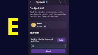 No Age Limit  Tapswap Code  How Anyone Can Earn 895Week Online  No Age Limit [upl. by Roye]