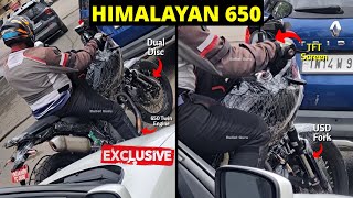 RE Himalayan 650 Spied  Features amp All Detailed  Inside Update [upl. by Elissa]