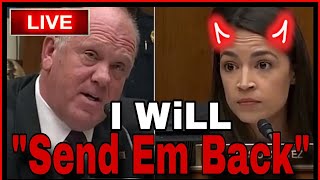 Trumps Border Czar SHREDS AOC Tom Homan vs Alexandria OcasioCortez [upl. by Einyaj]