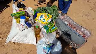 Obert Dube  Donations in Lupane Matshokotsha area [upl. by Suirtimid]