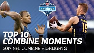 Top 10 2017 NFL Scouting Combine Moments  NFL [upl. by Mccoy]