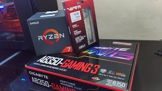 AMD Ryzen 7 1700  AB350GAMING 3 [upl. by Napas]