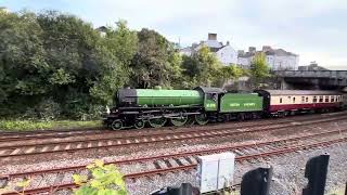 Class 47 D1935 47805 Lead 61306 Mayflower into Plymouth on 25092024 [upl. by Orimlede]