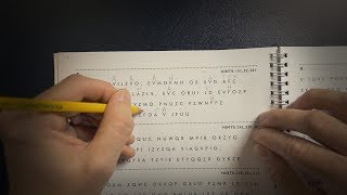 Solving Cryptograms 1  ASMR [upl. by Oznola]