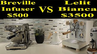 Breville Infuser vs Lelit Bianca Comparison Round 1 Dark Roast [upl. by Rupert211]