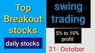 Tomorrow swing trading stocks21 October [upl. by Anivle]