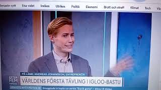 TV 4 Efter 5 intervjuade mig när jag byggde en quotIGLOOBASTUquot för 2 år sedan [upl. by Sheff]