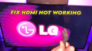 LG TV  How to Fix HDMI No Signal Error [upl. by Rogers]